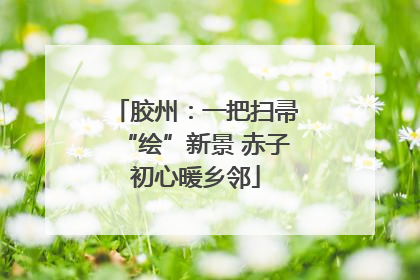 胶州：一把扫帚“绘”新景 赤子初心暖乡邻