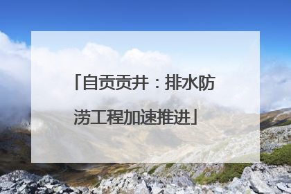 自贡贡井：排水防涝工程加速推进