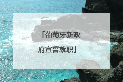 葡萄牙新政府宣誓就职