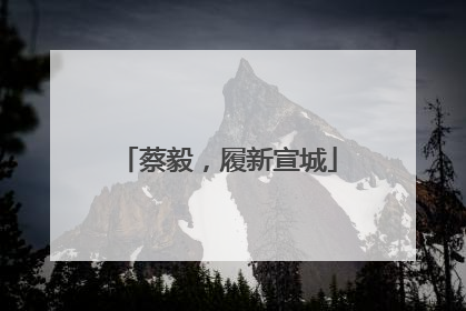 蔡毅，履新宣城