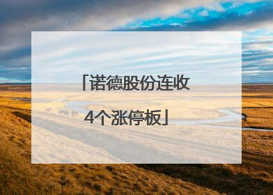 诺德股份连收4个涨停板
