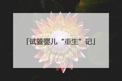 试管婴儿“重生”记