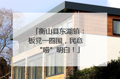 衡山县东湖镇：板凳一圈围，民意“唠”明白！