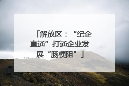 解放区：“纪企直通”打通企业发展“肠梗阻”