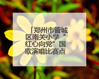 郑州市管城区南关小学“红心向党”国歌演唱比赛点燃“六一”