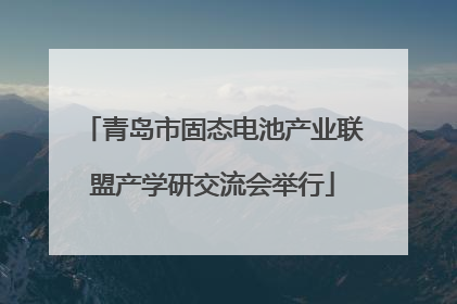 青岛市固态电池产业联盟产学研交流会举行