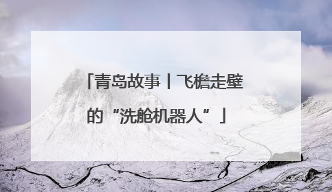 青岛故事丨飞檐走壁的“洗舱机器人”