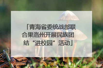 青海省委统战部联合果洛州开展民族团结“进校园”活动