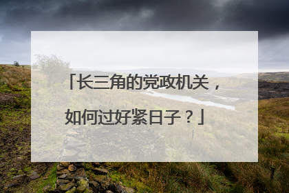 长三角的党政机关，如何过好紧日子？