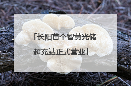 长阳首个智慧光储超充站正式营业