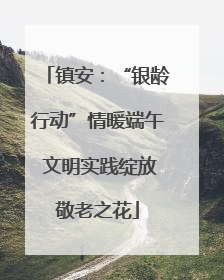 镇安：“银龄行动”情暖端午 文明实践绽放敬老之花