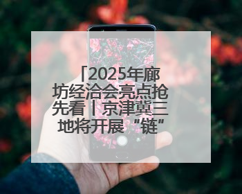 2025年廊坊经洽会亮点抢先看丨京津冀三地将开展“链”上招商