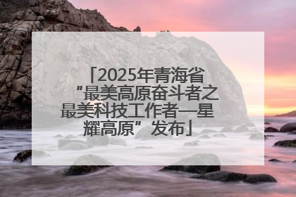 2025年青海省“最美高原奋斗者之最美科技工作者—星耀高原”发布