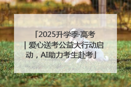 2025升学季·高考｜爱心送考公益大行动启动，AI助力考生赴考