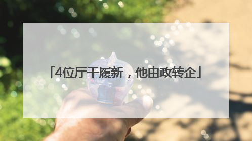 4位厅干履新，他由政转企