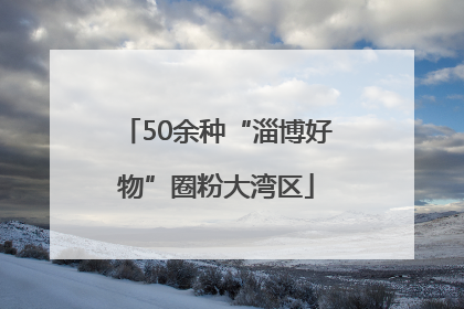 50余种“淄博好物”圈粉大湾区