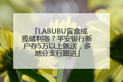 LABUBU盲盒成揽储利器？平安银行新户存5万以上就送，多地分支行跟进