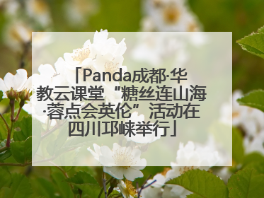 Panda成都·华教云课堂“糖丝连山海·蓉点会英伦”活动在四川邛崃举行