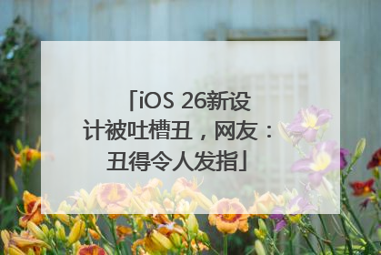 iOS 26新设计被吐槽丑，网友：丑得令人发指
